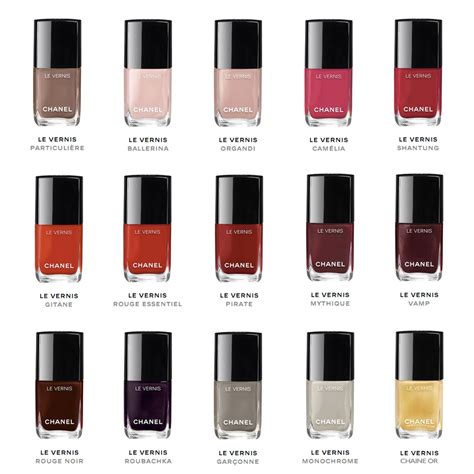 chanel most popular nail polish|chanel nail polish colour chart.